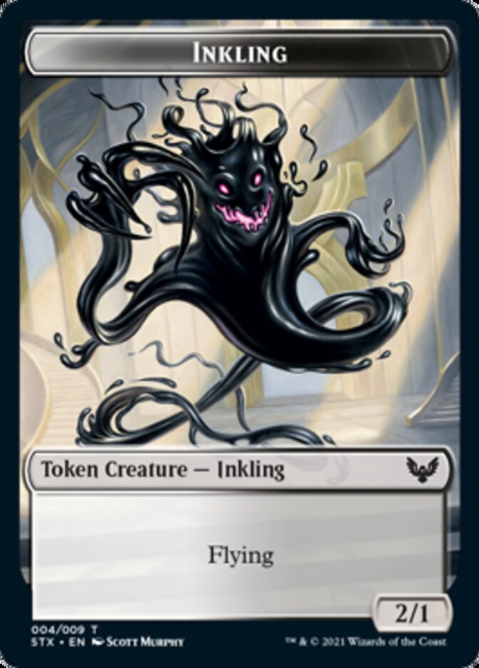 Inkling // Spirit Token [Strixhaven: School of Mages Tokens] | Mindsight Gaming