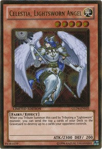 Celestia, Lightsworn Angel [GLD4-EN025] Gold Rare | Mindsight Gaming