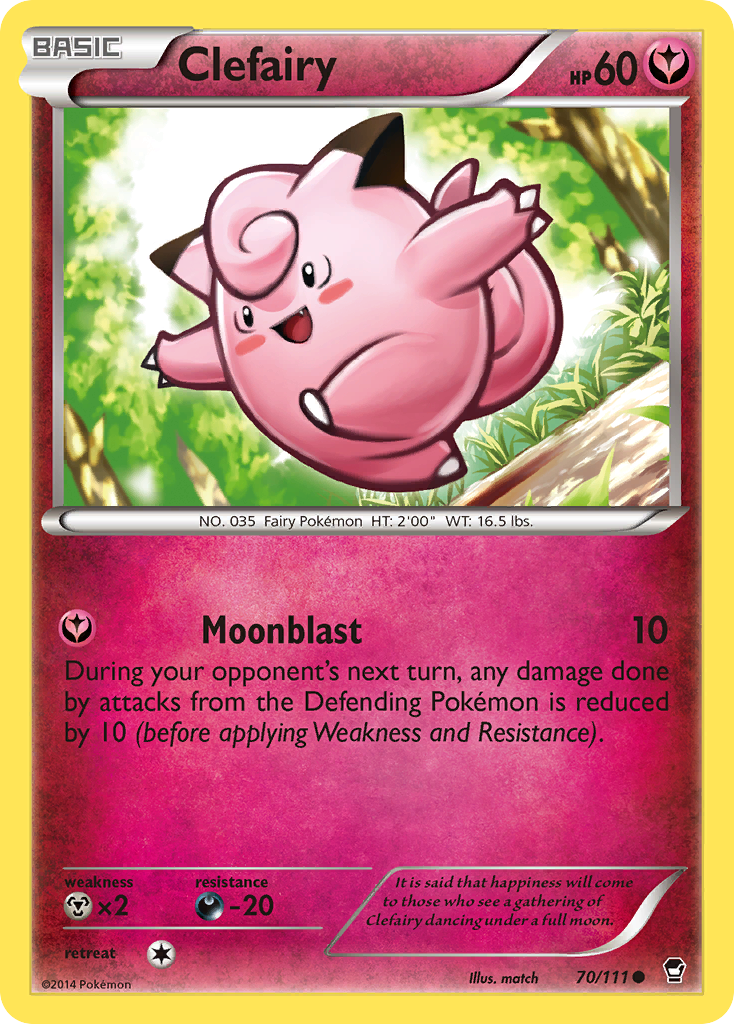 Clefairy (70/111) [XY: Furious Fists] | Mindsight Gaming