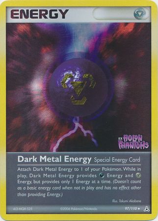 Dark Metal Energy (97/110) (Stamped) [EX: Holon Phantoms] | Mindsight Gaming