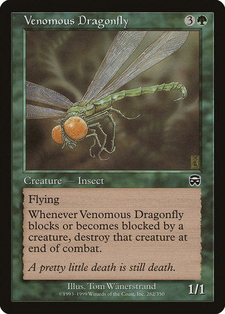 Venomous Dragonfly [Mercadian Masques] | Mindsight Gaming