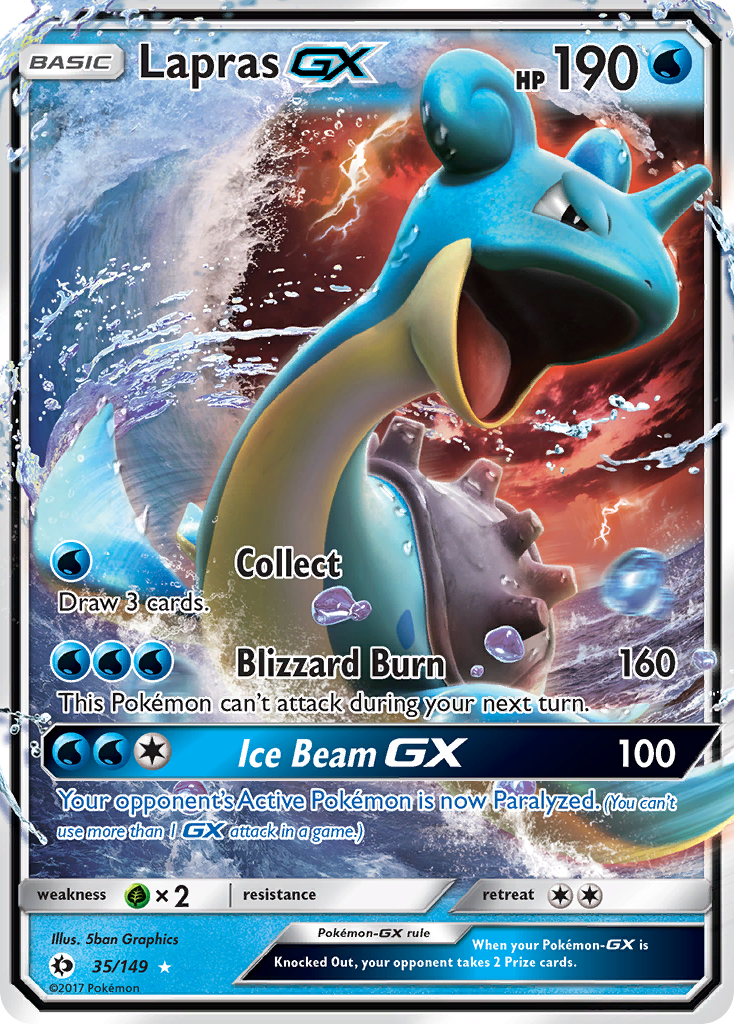 Lapras GX (35/149) [Sun & Moon: Base Set] | Mindsight Gaming