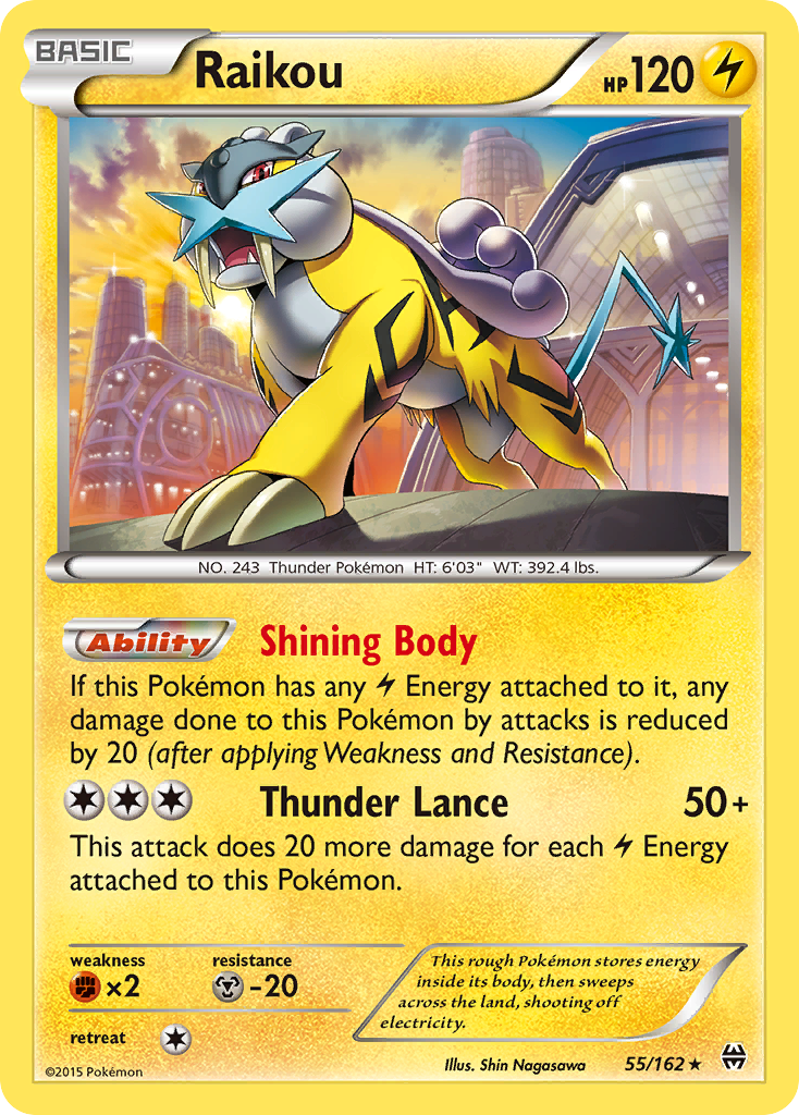 Raikou (55/162) [XY: BREAKthrough] | Mindsight Gaming