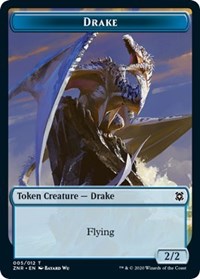 Drake // Plant Double-sided Token [Zendikar Rising Tokens] | Mindsight Gaming