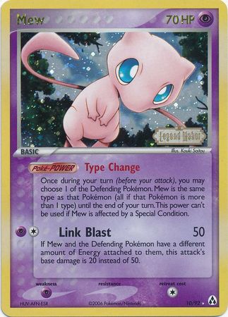 Mew (10/92) (Stamped) [EX: Legend Maker] | Mindsight Gaming