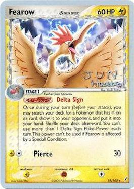 Fearow (18/100) (Delta Species) (Flyvees - Jun Hasebe) [World Championships 2007] | Mindsight Gaming