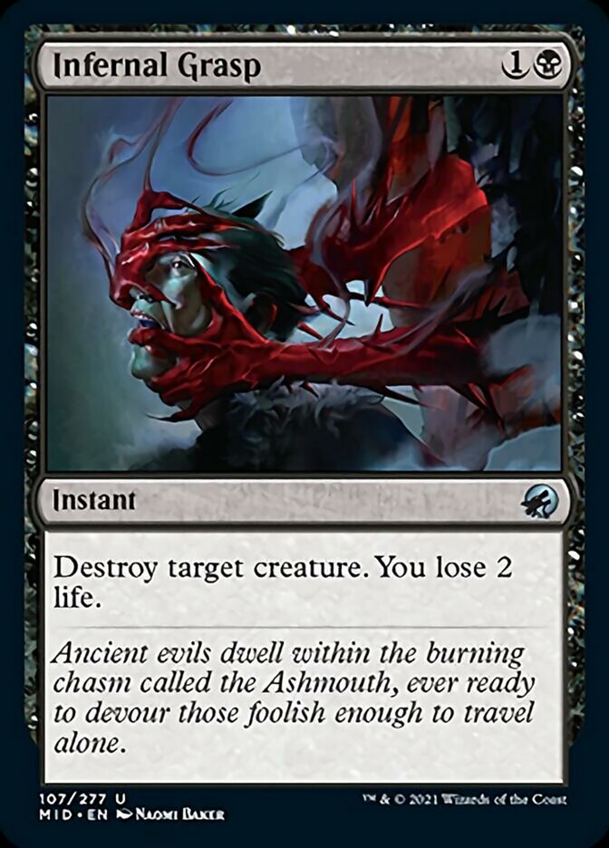 Infernal Grasp [Innistrad: Midnight Hunt] | Mindsight Gaming