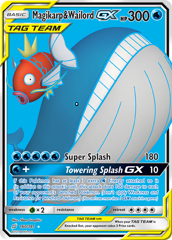 Magikarp & Wailord GX (160/181) [Sun & Moon: Team Up] | Mindsight Gaming