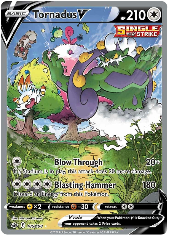 Tornadus V (185/198) [Sword & Shield: Chilling Reign] | Mindsight Gaming