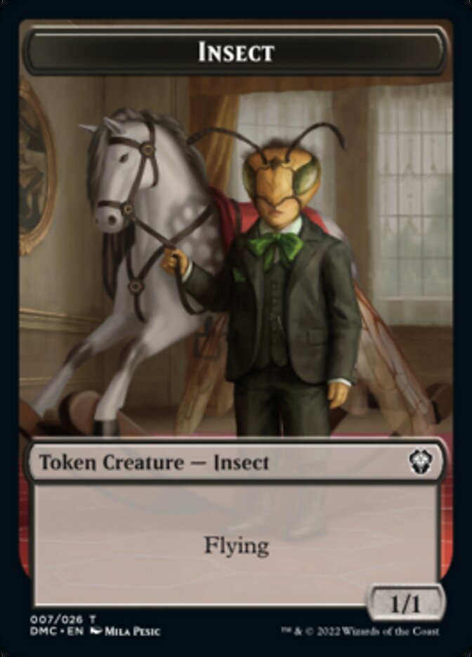 Phyrexian // Insect Double-sided Token [Dominaria United Tokens] | Mindsight Gaming