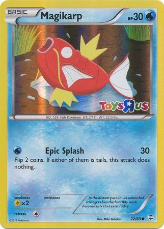 Magikarp (22/83) (Toys R Us Promo) [XY: Generations] | Mindsight Gaming