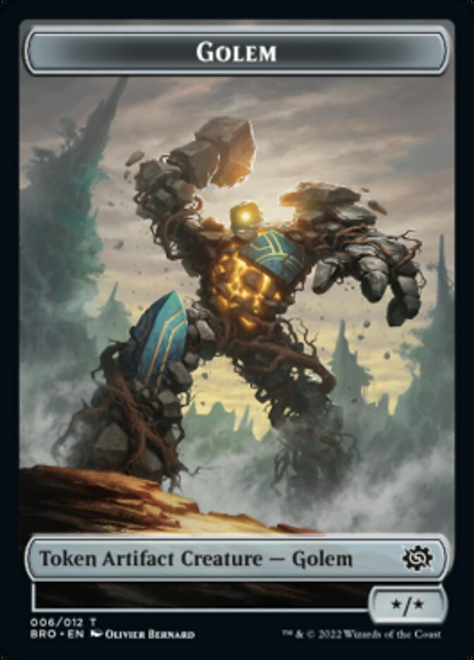 Golem Token [The Brothers' War Tokens] | Mindsight Gaming