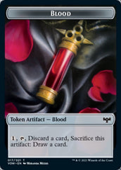Blood // Treasure Double-sided Token [Innistrad: Crimson Vow Tokens] | Mindsight Gaming