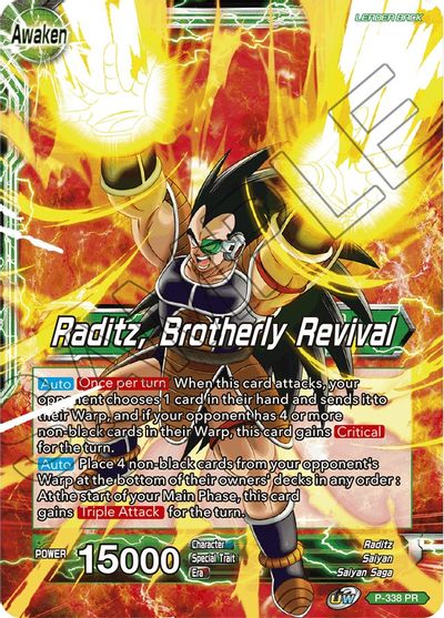 Raditz // Raditz, Brotherly Revival (P-338) [Saiyan Showdown Prerelease Promos] | Mindsight Gaming