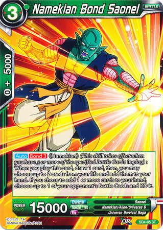 Namekian Bond Saonel (Starter Deck - The Guardian of Namekians) [SD4-05] | Mindsight Gaming