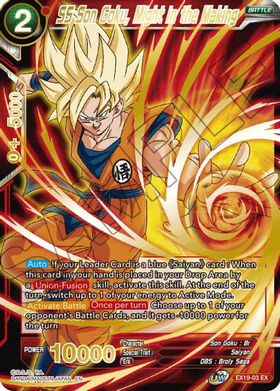 SS Son Goku, Might in the Making (EX19-03) [Special Anniversary Set 2021] | Mindsight Gaming