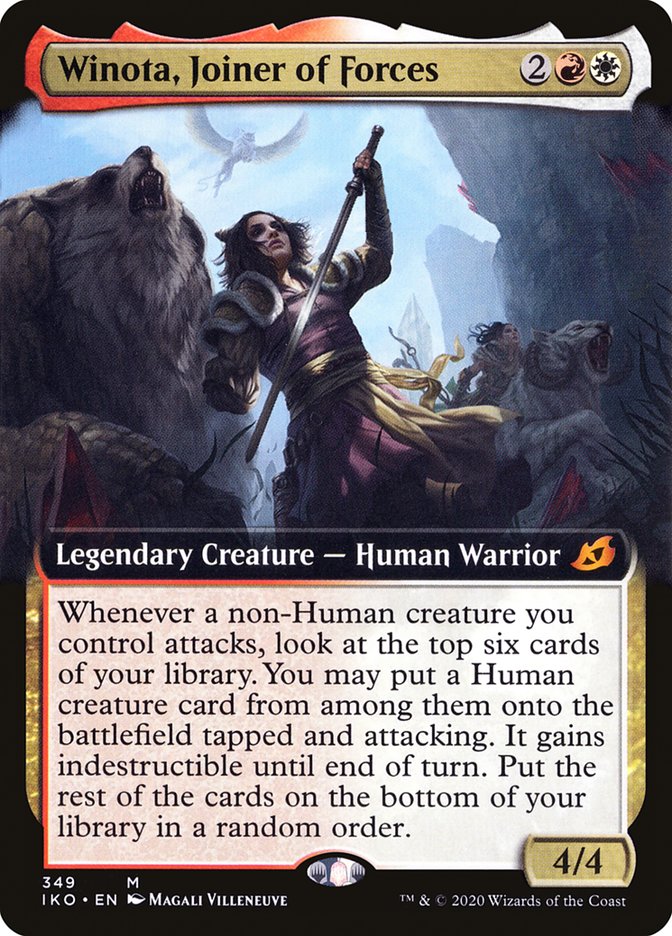 Winota, Joiner of Forces (Extended Art) [Ikoria: Lair of Behemoths] | Mindsight Gaming