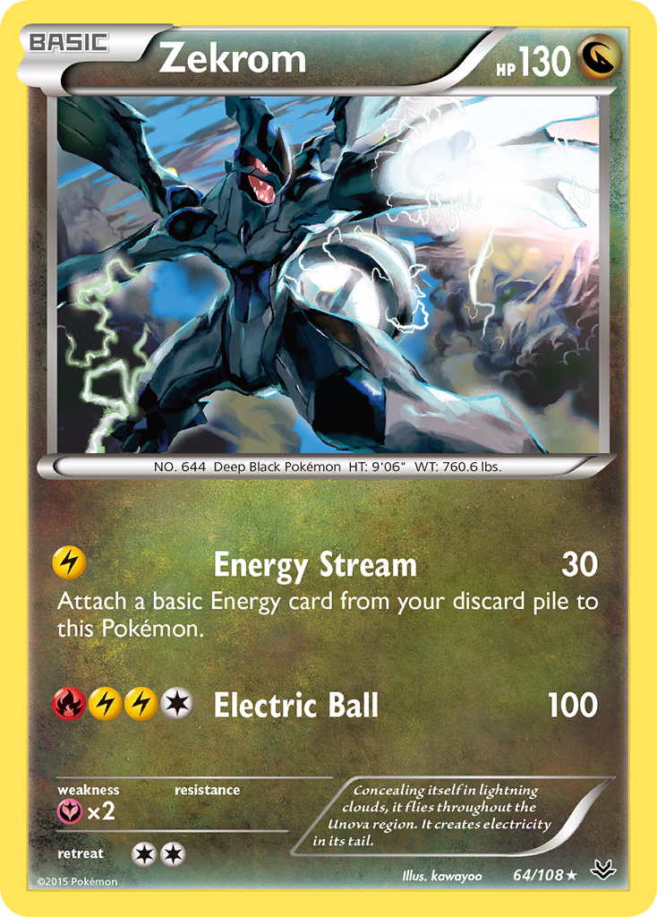 Zekrom (64/108) [XY: Roaring Skies] | Mindsight Gaming