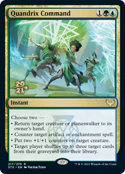 Quandrix Command [Strixhaven: School of Mages Prerelease Promos] | Mindsight Gaming