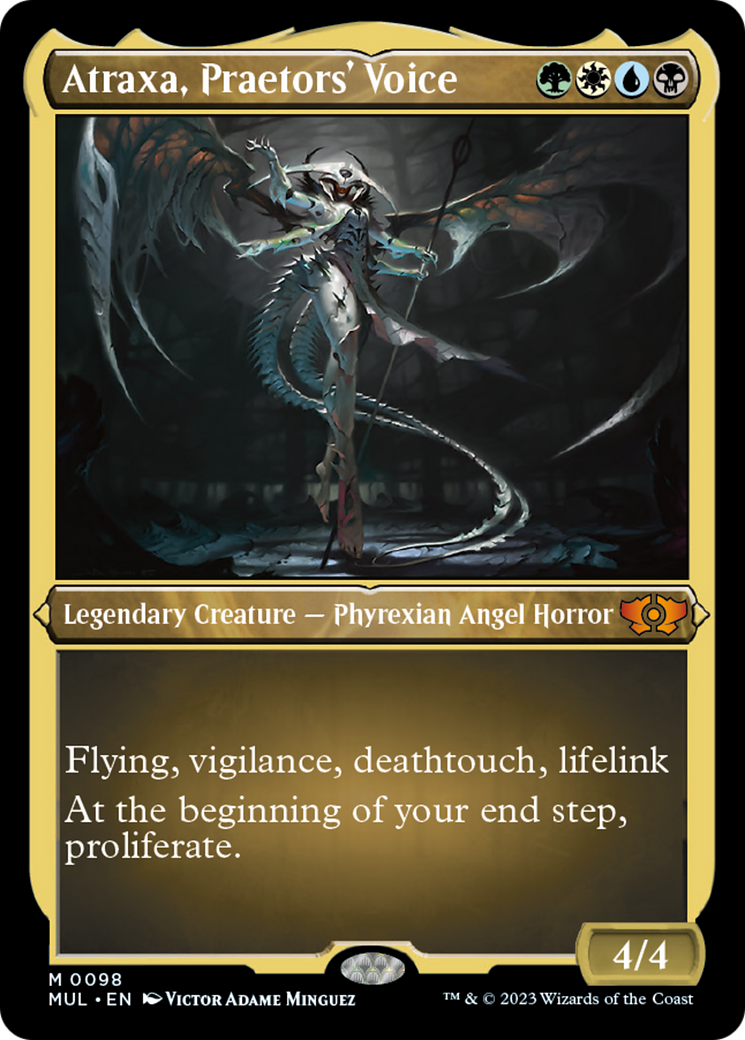 Atraxa, Praetors' Voice (Foil Etched) [Multiverse Legends] | Mindsight Gaming