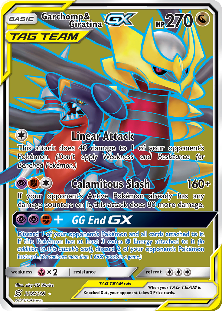 Garchomp & Giratina GX (228/236) [Sun & Moon: Unified Minds] | Mindsight Gaming