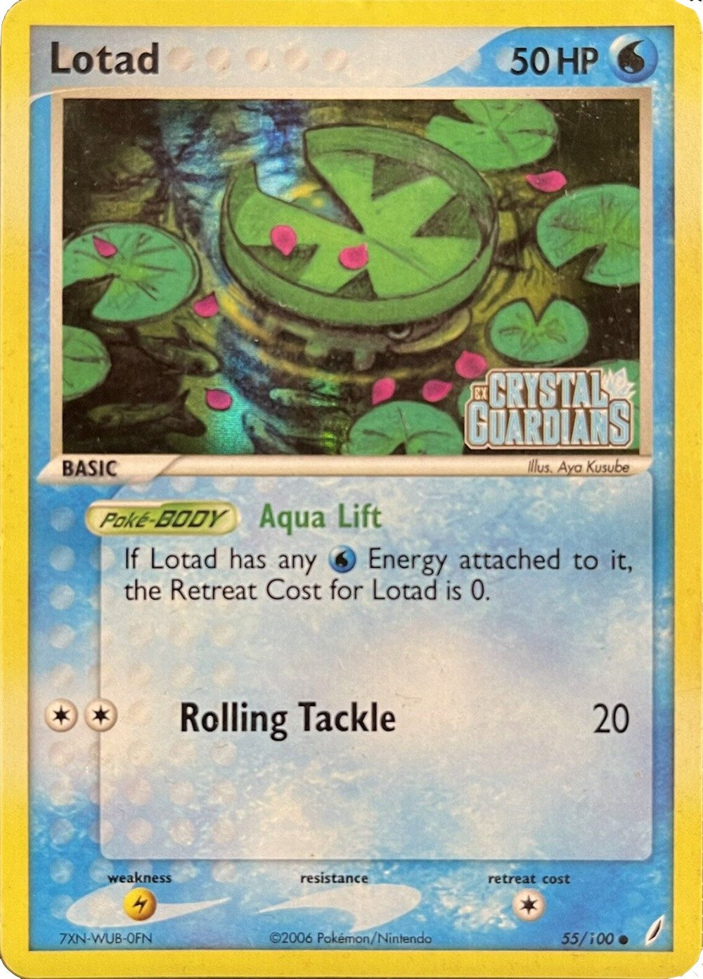 Lotad (055/100) (Theme Deck Exclusive) [EX: Crystal Guardians] | Mindsight Gaming