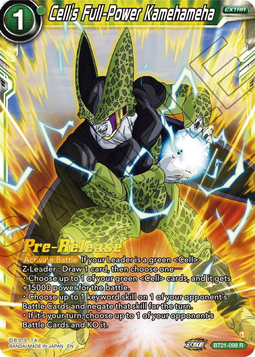 Cell's Full-Power Kamehameha (BT21-098) [Wild Resurgence Pre-Release Cards] | Mindsight Gaming