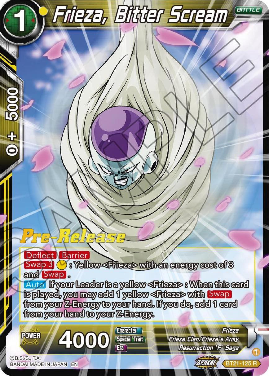 Frieza, Bitter Scream (BT21-125) [Wild Resurgence Pre-Release Cards] | Mindsight Gaming