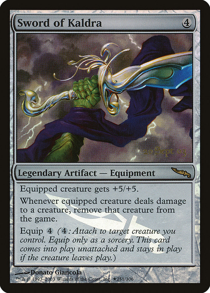 Sword of Kaldra [Mirrodin Promos] | Mindsight Gaming