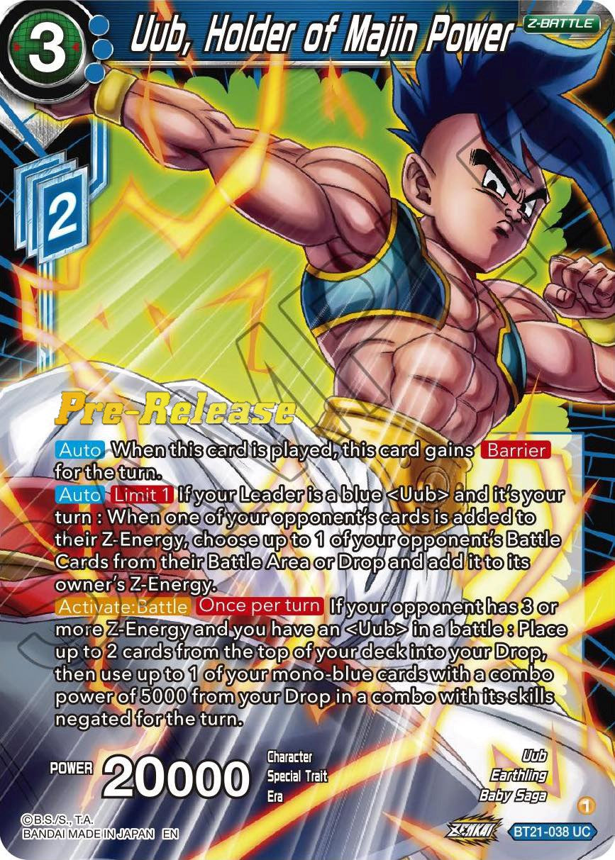 Uub, Holder of Majin Power (BT21-038) [Wild Resurgence Pre-Release Cards] | Mindsight Gaming