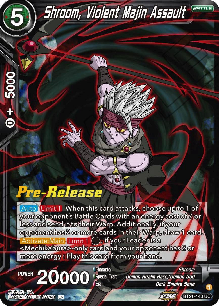 Shroom, Violent Majin Assault (BT21-140) [Wild Resurgence Pre-Release Cards] | Mindsight Gaming