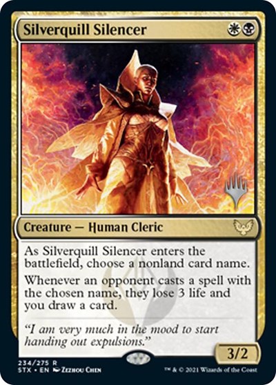 Silverquill Silencer (Promo Pack) [Strixhaven: School of Mages Promos] | Mindsight Gaming