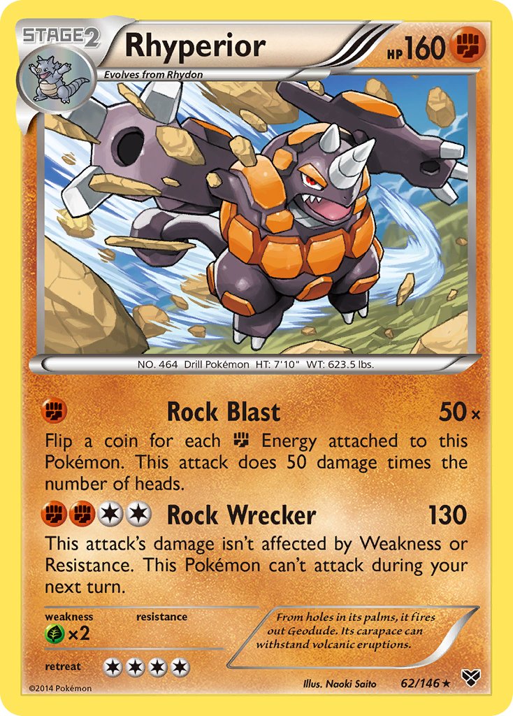 Rhyperior (62/146) (Cosmos Holo) (Blister Exclusive) [XY: Base Set] | Mindsight Gaming