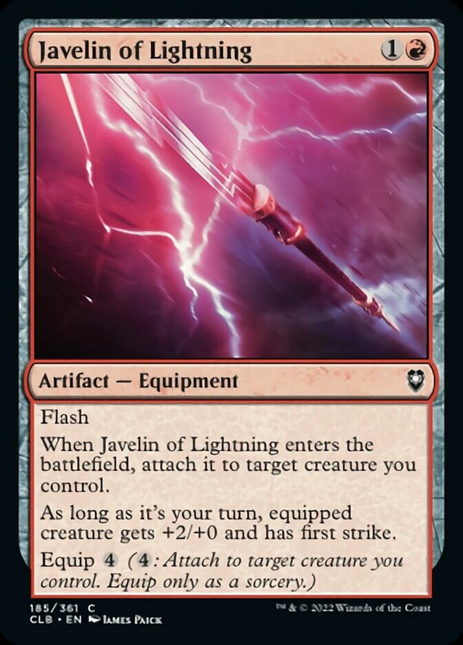 Javelin of Lightning [Commander Legends: Battle for Baldur's Gate] | Mindsight Gaming