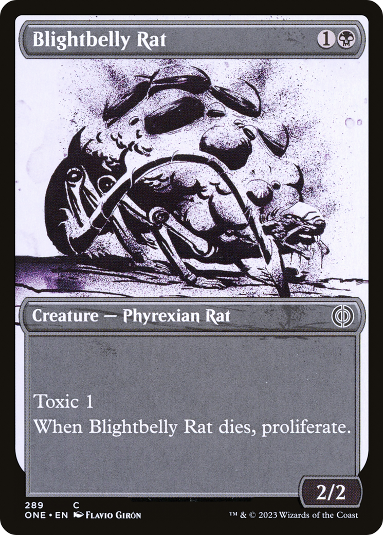 Blightbelly Rat (Showcase Ichor) [Phyrexia: All Will Be One] | Mindsight Gaming