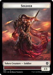 Soldier (007) // Angel Double-Sided Token [Phyrexia: All Will Be One Commander Tokens] | Mindsight Gaming