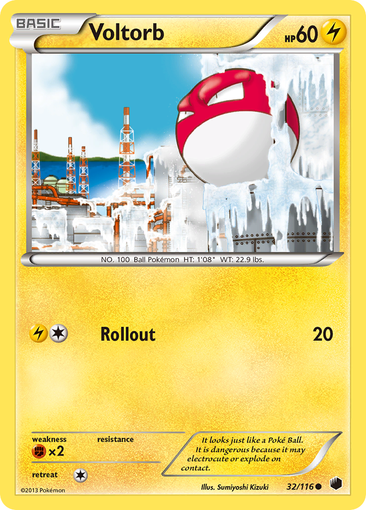 Voltorb (32/116) [Black & White: Plasma Freeze] | Mindsight Gaming