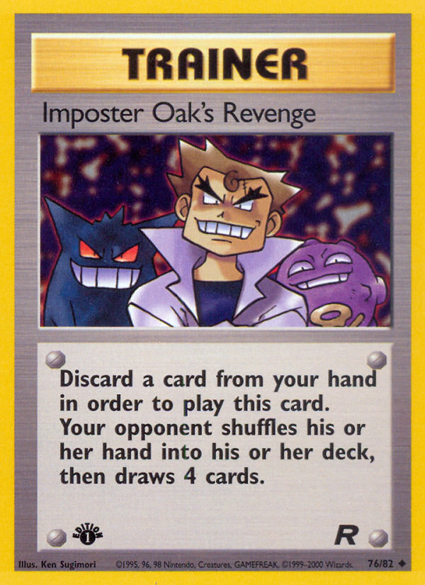 Imposter Oak's Revenge (76/82) [Team Rocket 1st Edition] | Mindsight Gaming