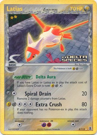 Latias (8/113) (Delta Species) (Stamped) [EX: Delta Species] | Mindsight Gaming