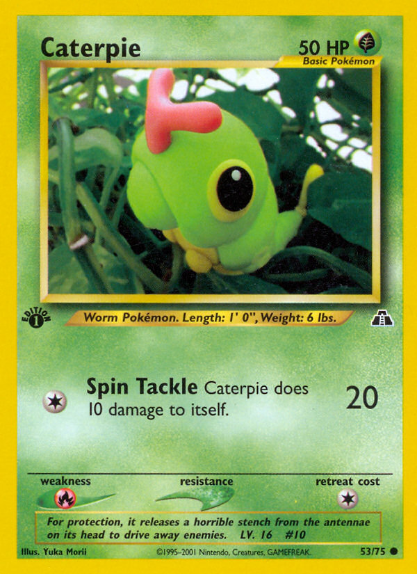 Caterpie (53/75) [Neo Discovery 1st Edition] | Mindsight Gaming