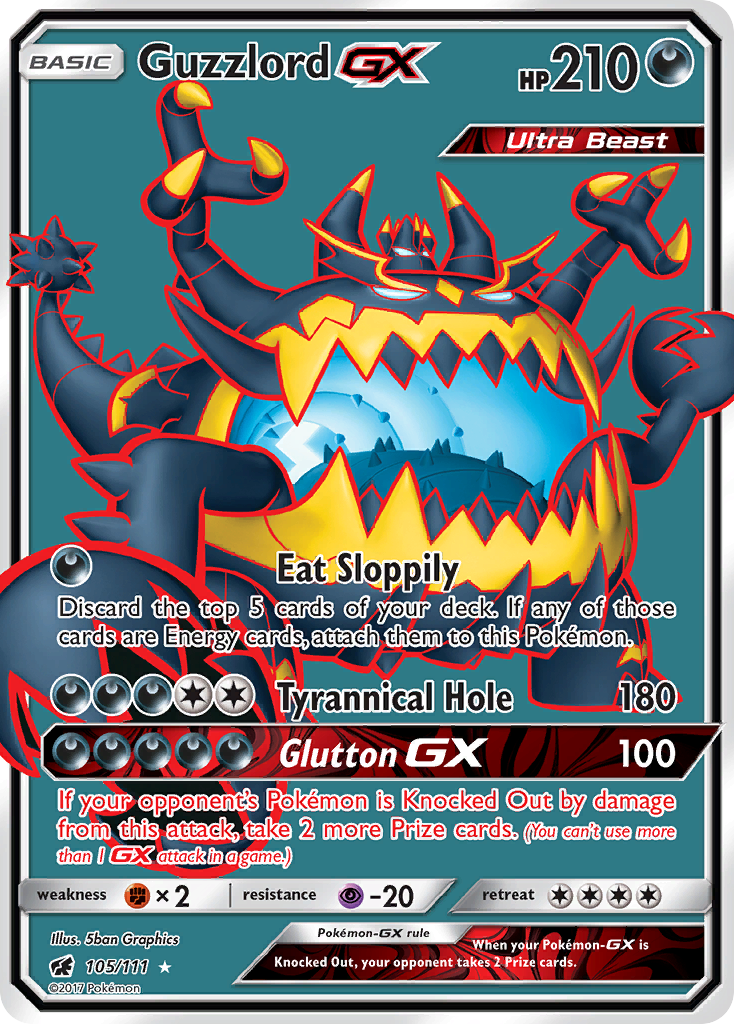 Guzzlord GX (105/111) [Sun & Moon: Crimson Invasion] | Mindsight Gaming