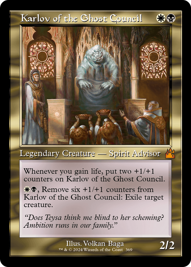 Karlov of the Ghost Council (Retro Frame) [Ravnica Remastered] | Mindsight Gaming