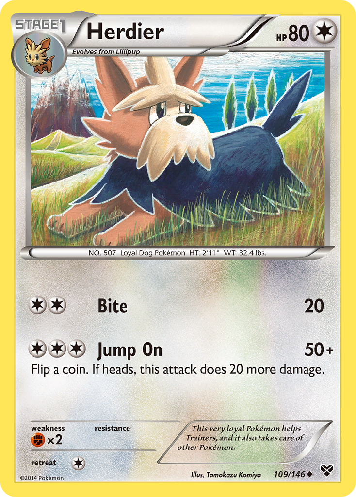 Herdier (109/146) [XY: Base Set] | Mindsight Gaming