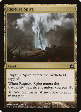 Rupture Spire [Commander 2011] | Mindsight Gaming