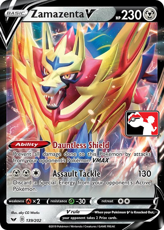 Zamazenta V (139/202) [Prize Pack Series One] | Mindsight Gaming