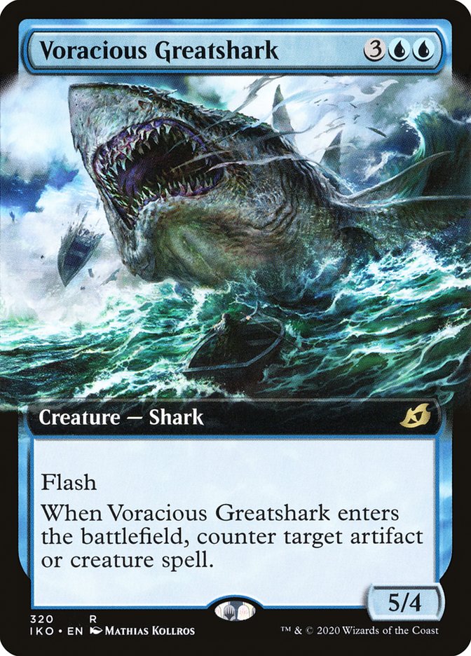 Voracious Greatshark (Extended Art) [Ikoria: Lair of Behemoths] | Mindsight Gaming