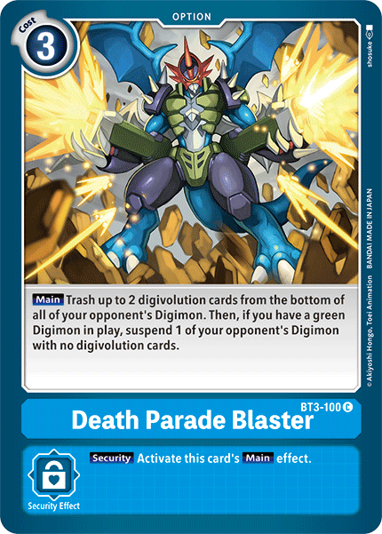 Death Parade Blaster [BT3-100] [Release Special Booster Ver.1.5] | Mindsight Gaming