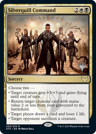 Silverquill Command (Promo Pack) [Strixhaven: School of Mages Promos] | Mindsight Gaming