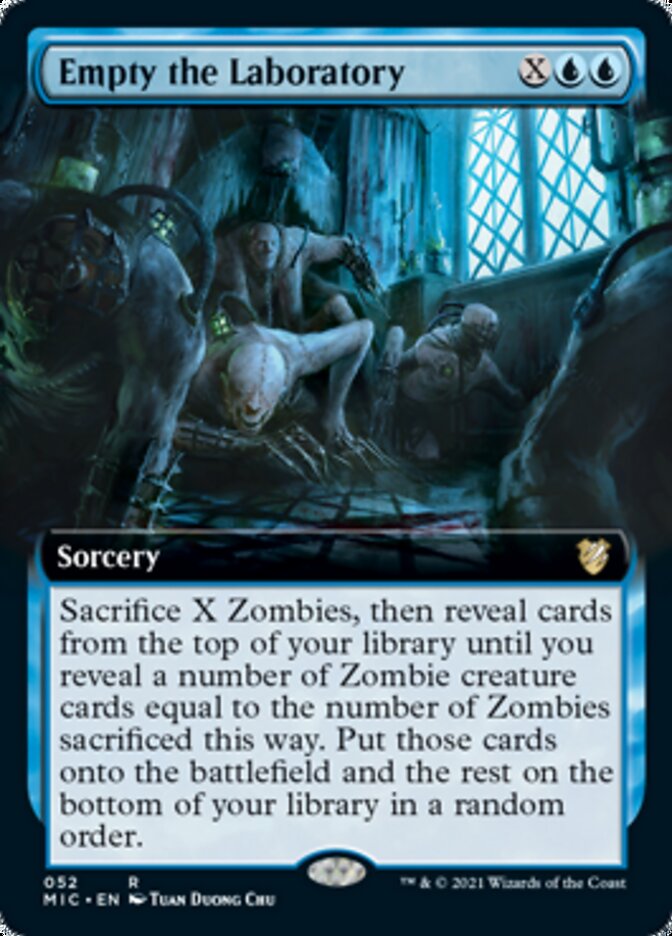 Empty the Laboratory (Extended) [Innistrad: Midnight Hunt Commander] | Mindsight Gaming