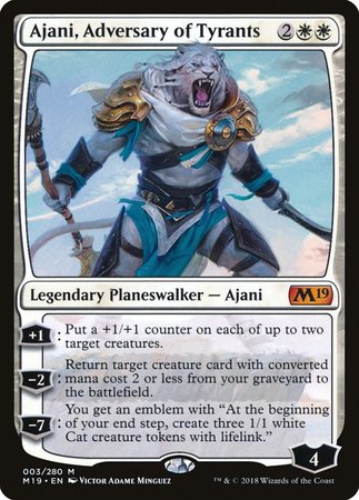 Ajani, Adversary of Tyrants [Core Set 2019] | Mindsight Gaming